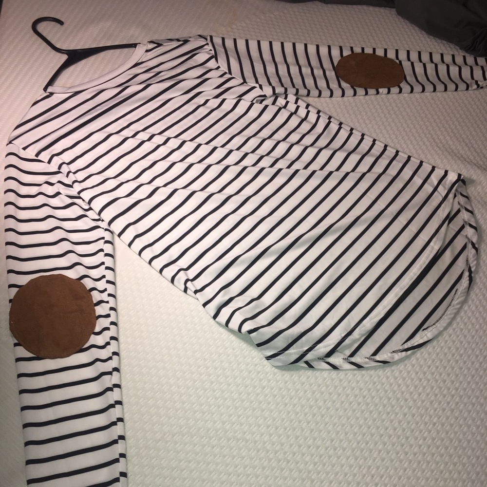 Women Elbow Patch Shirt